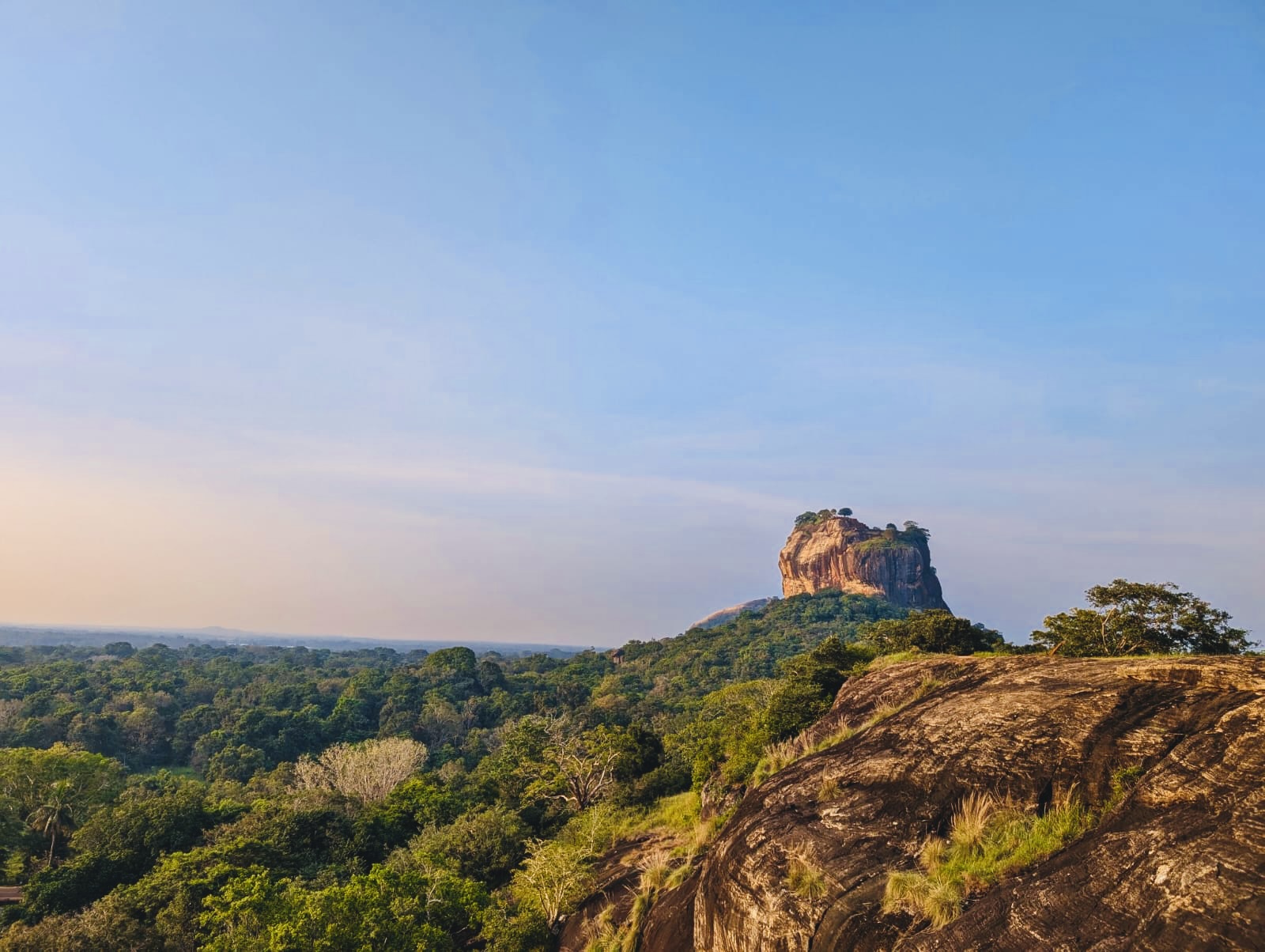 Iconic view of Sigiriya from Little Pidurangala