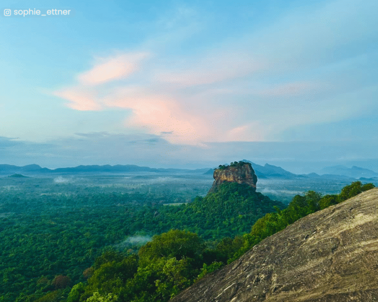 Panoramic view of the surrounding plains and Sigiriya