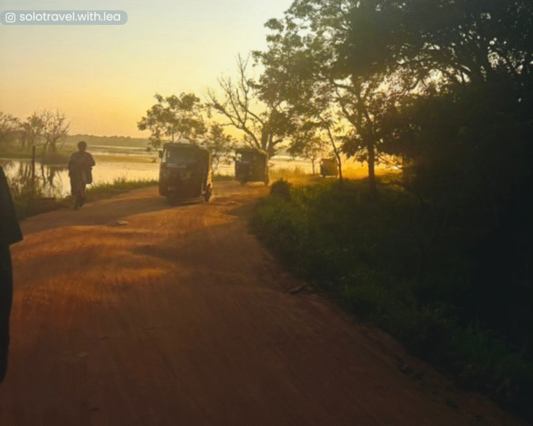 Sunset view from Hiriwaduna Lake trail