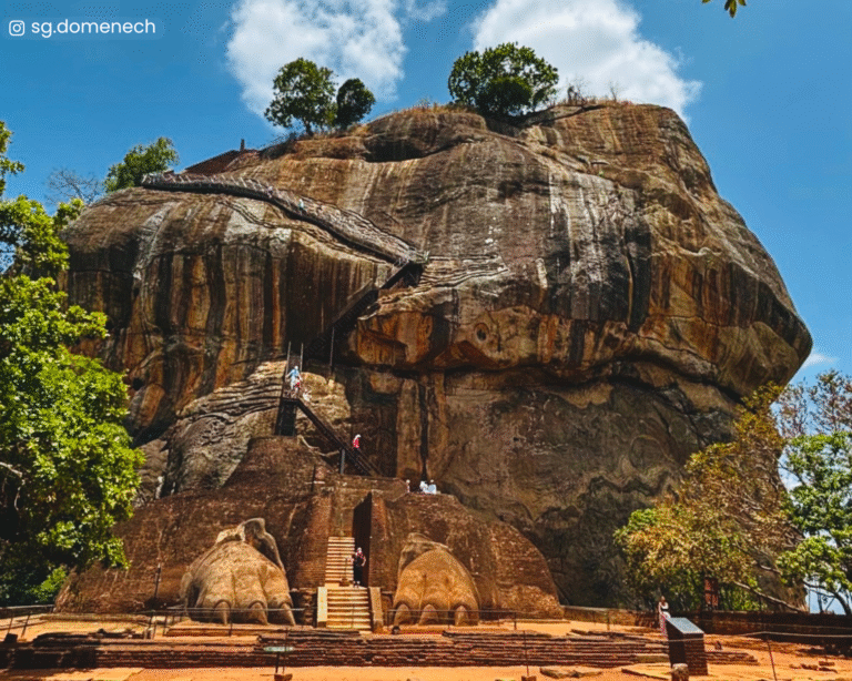The famous Lion Gate of Sigiriya
