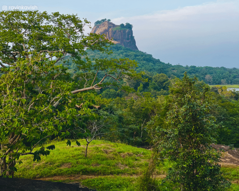 View of Sigiriya from the ledge below Mapagala's summit