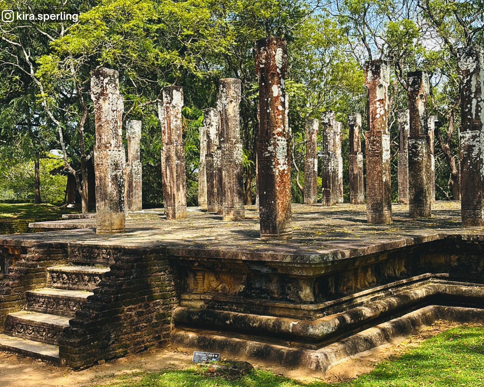 Hevisi Mandapaya (Drum Pavilion) at Alahana Monastery, Polonnaruwa