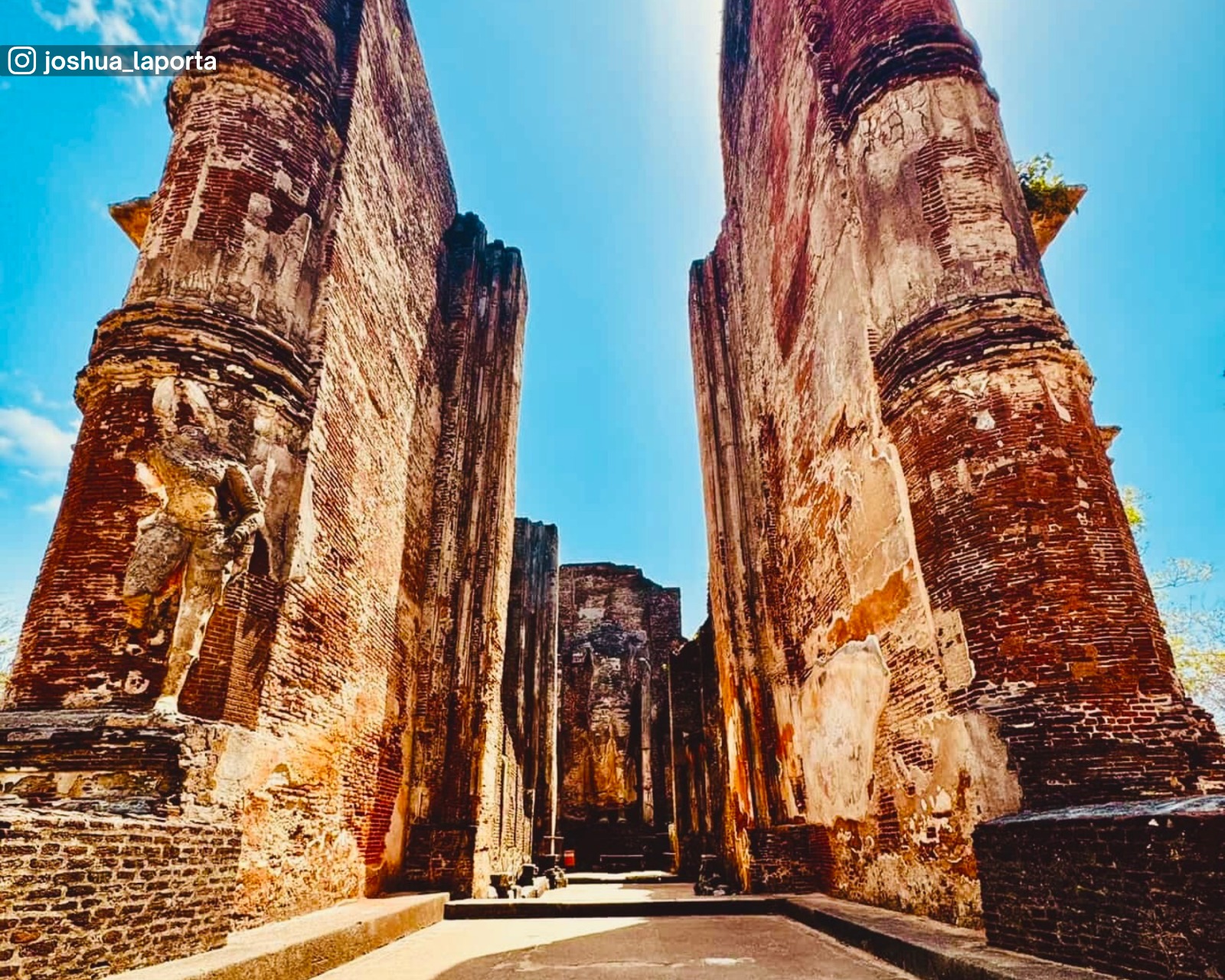 Iconic Lankathilaka Temple at Alahana Pirivena, Polonnaruwa