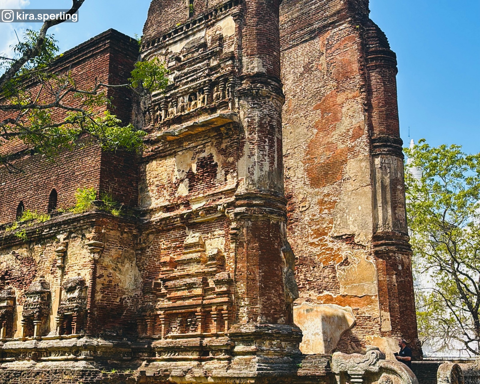 Iconic Lankathilaka Temple at Alahana Pirivena in Polonnaruwa