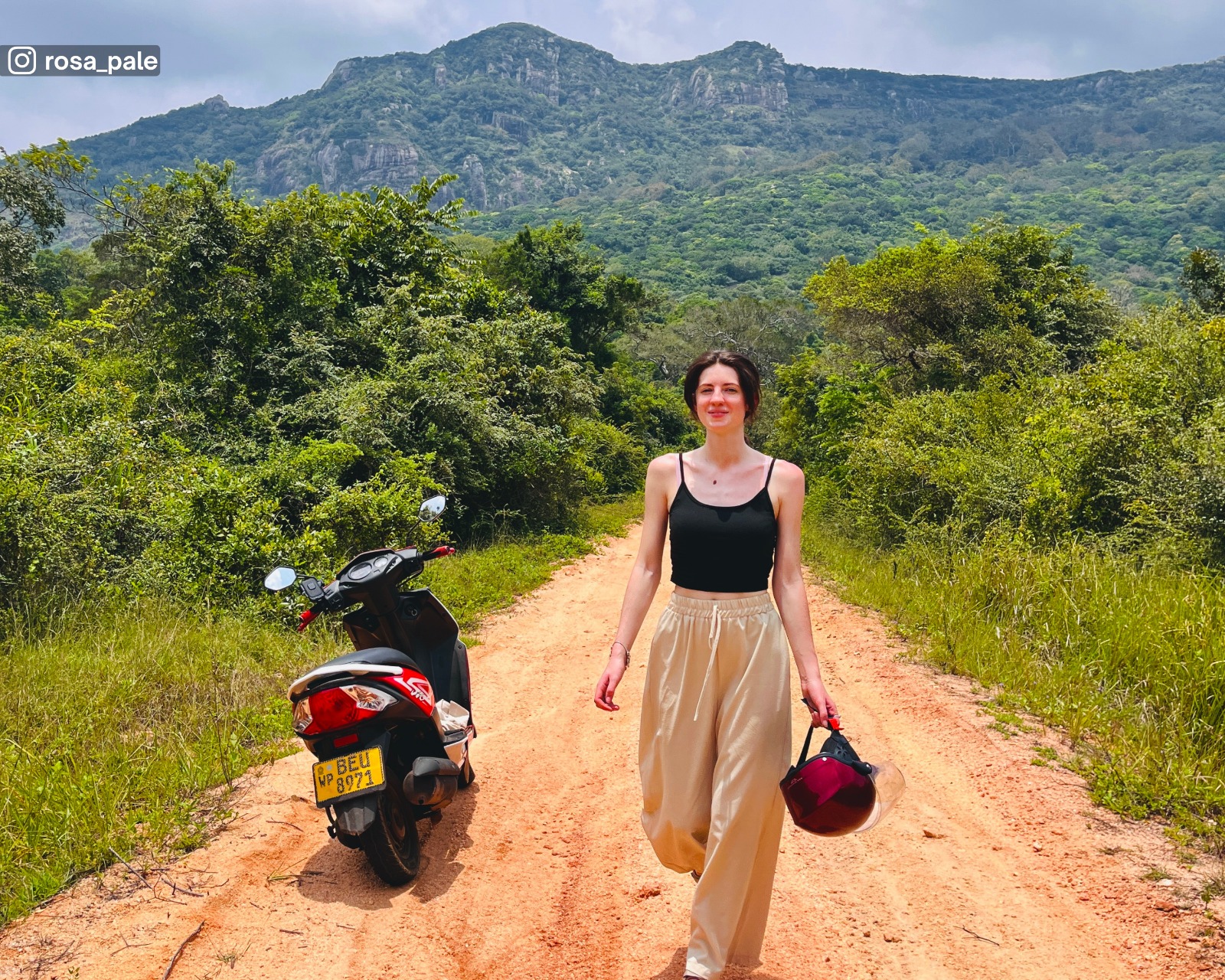 Iconic Ritigala Mountain view in the background