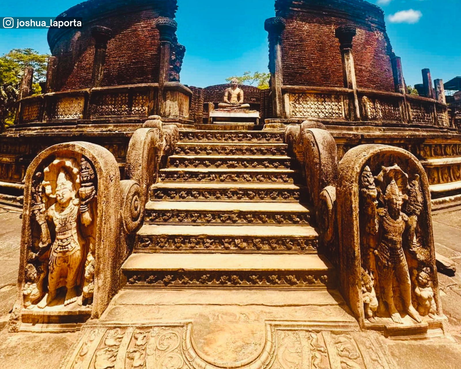 Iconic Vatadageya at Polonnaruwa Sacred Quadrangle