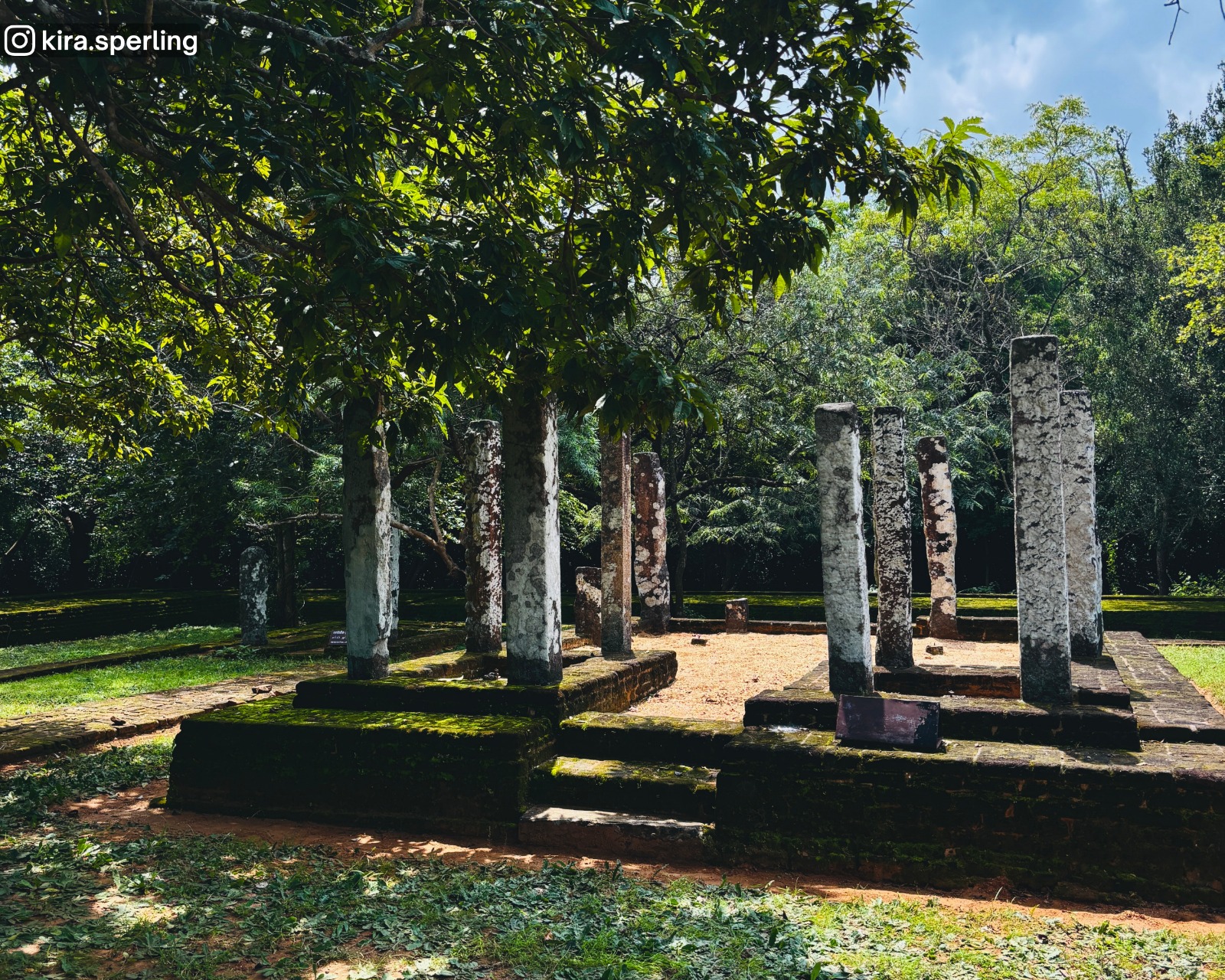 Remaining study hall structure at Potgul Temple in Polonnaruwa