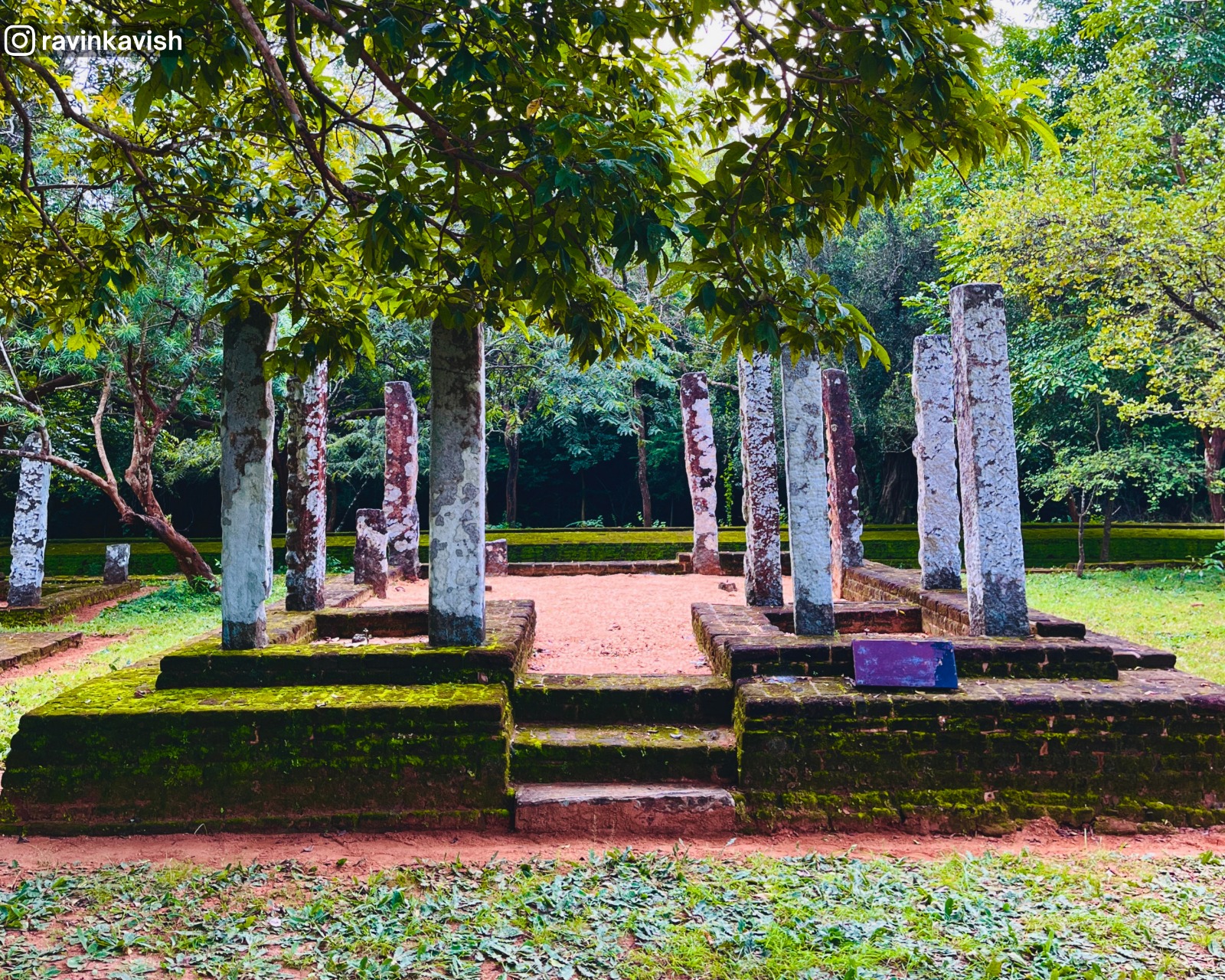 Remaining study hall structure at Potgul Temple in Polonnaruwa