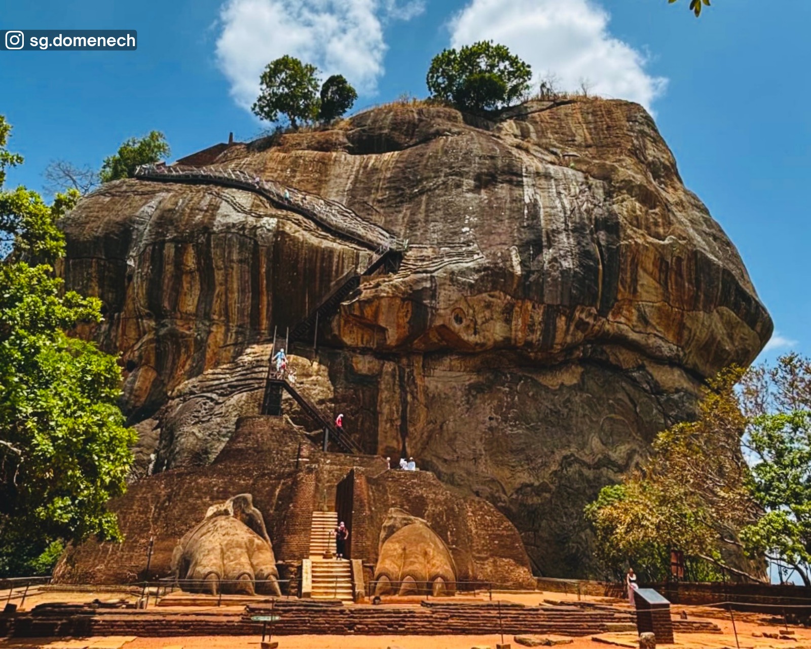 The famous Lion Gate of Sigiriya