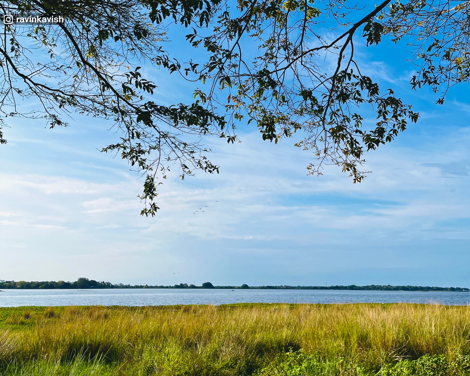 View of Parakrama Samudra reservoir in Polonnaruwa