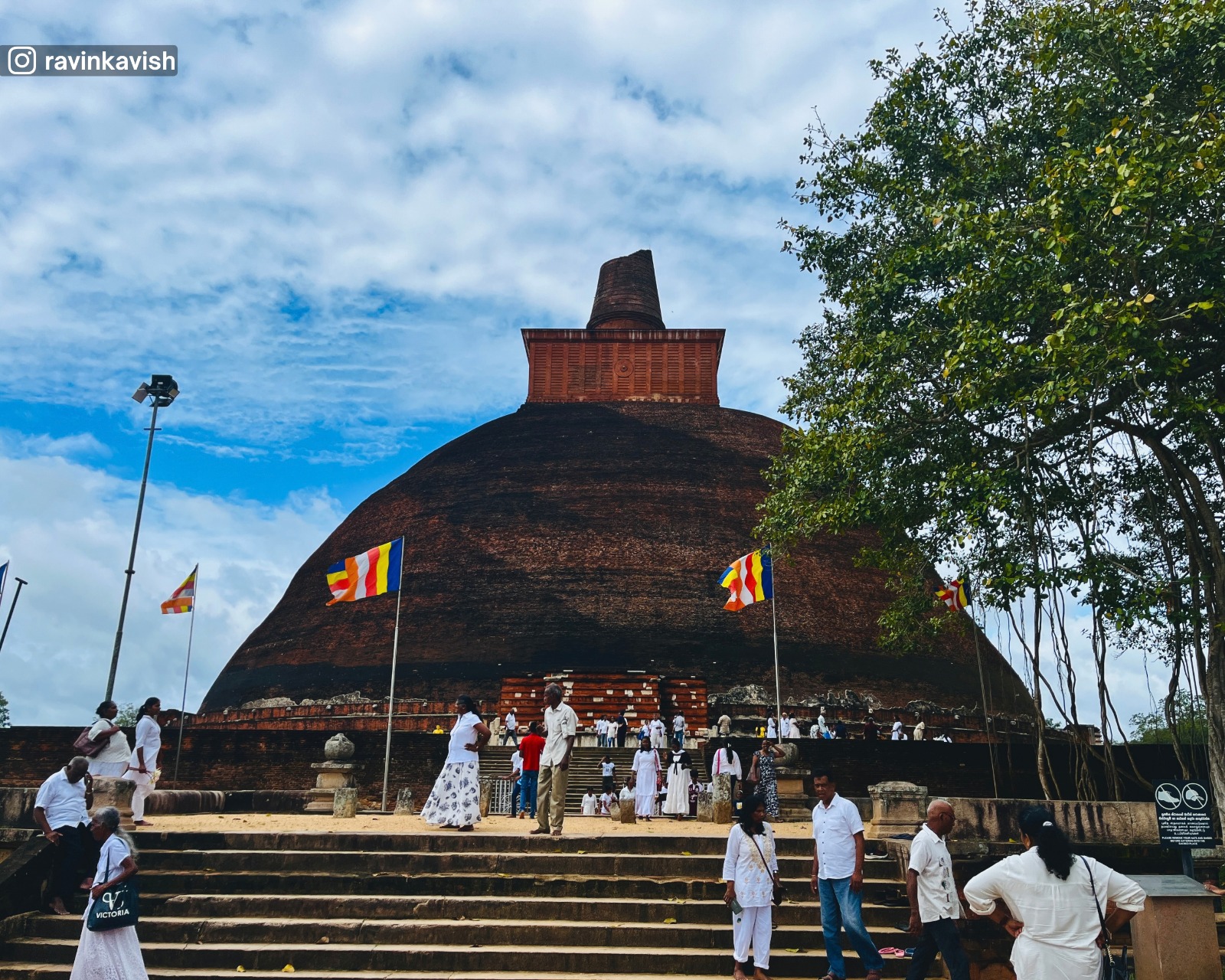 Jetavanaramaya Stupa, one of the tallest ancient brick structures in the world, located in Anuradhapura