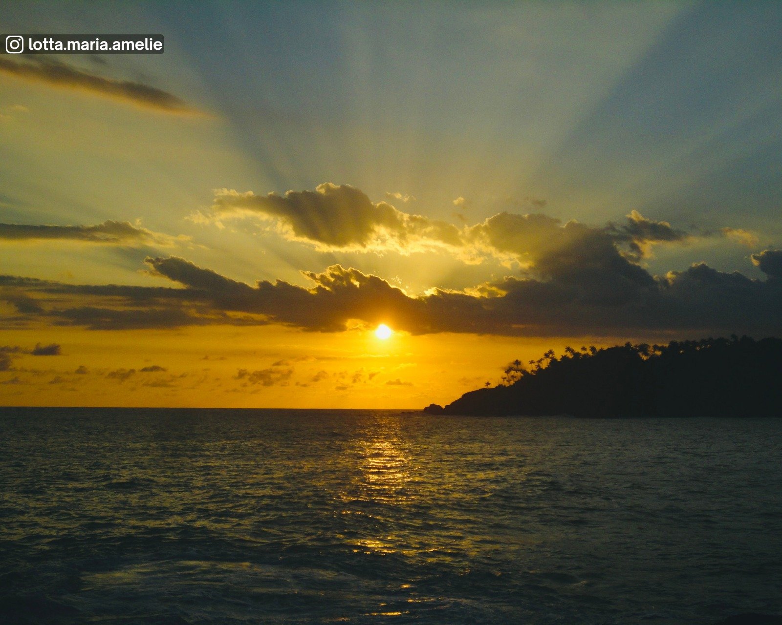 Sunset view from Mirissa Beach