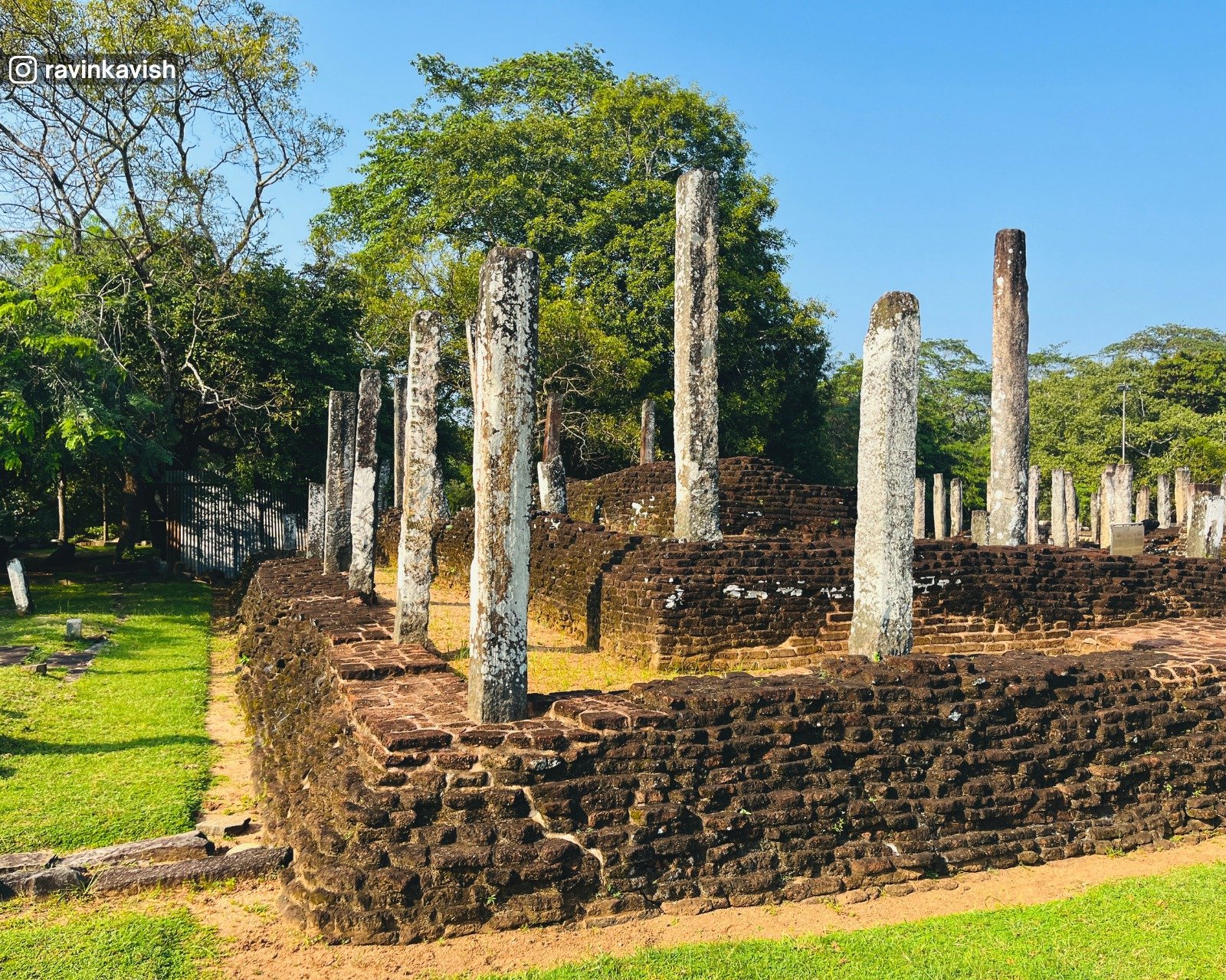 Recumbent Buddha Image House in Polonnaruwa Sacred Quadrangle