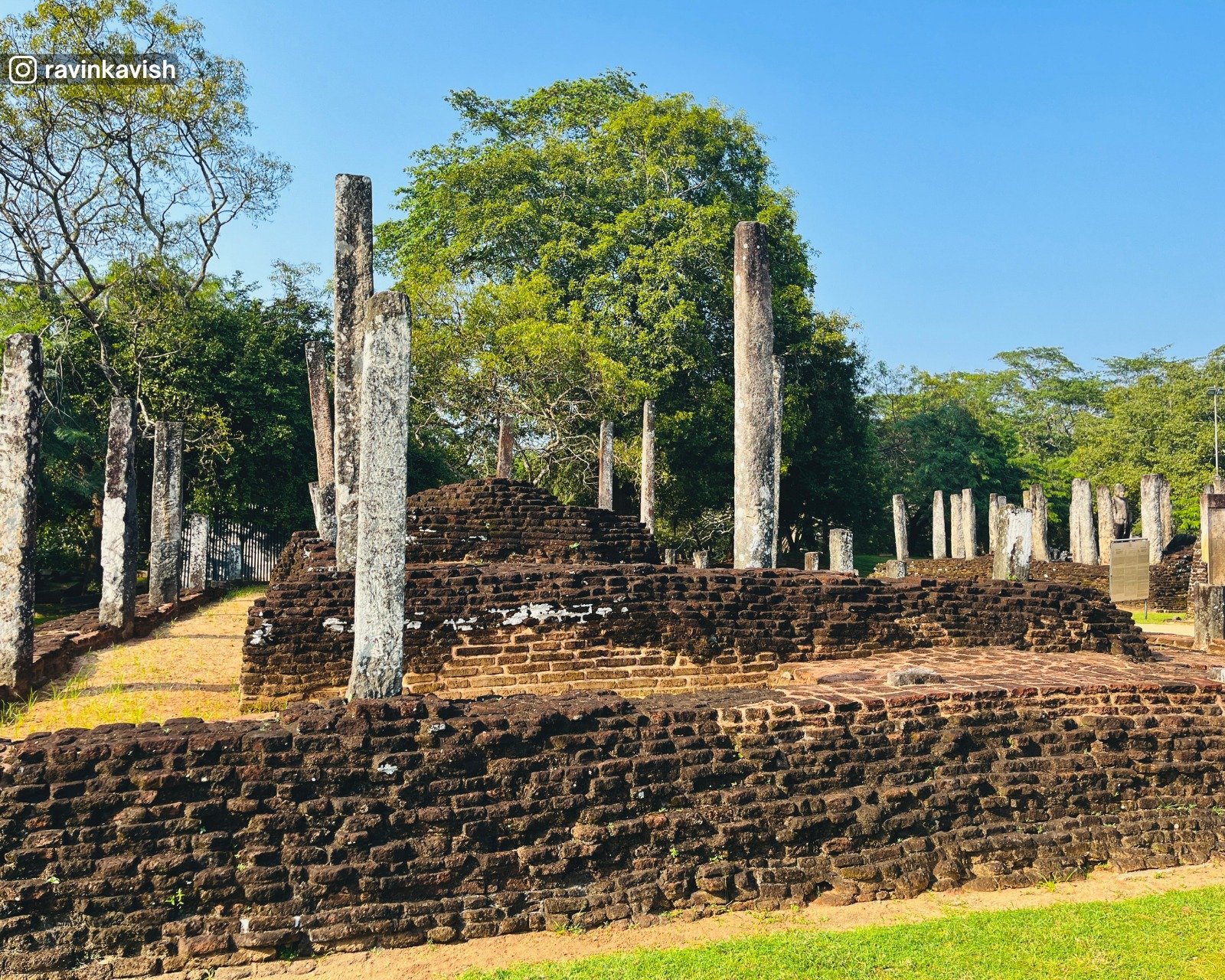 Recumbent Buddha Image House in Polonnaruwa Sacred Quadrangle