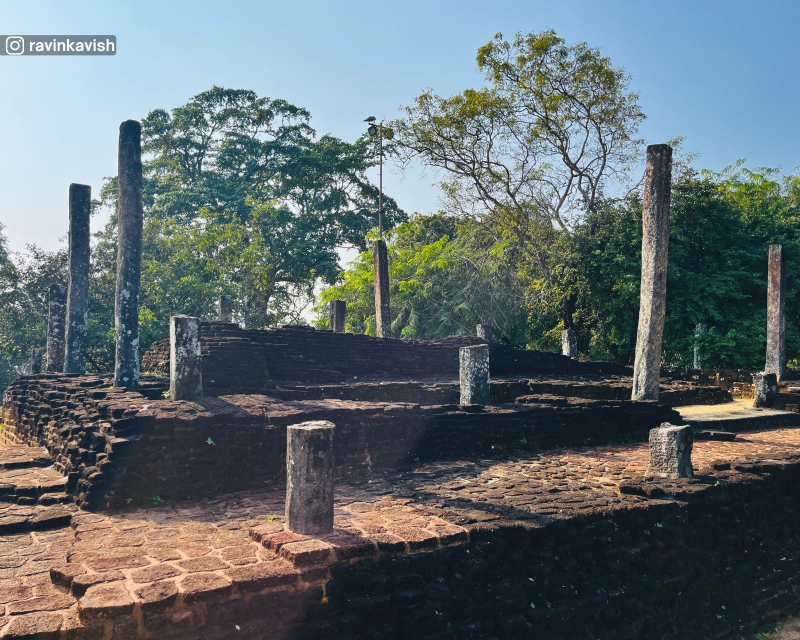 Recumbent Buddha Image House in Polonnaruwa Sacred Quadrangle