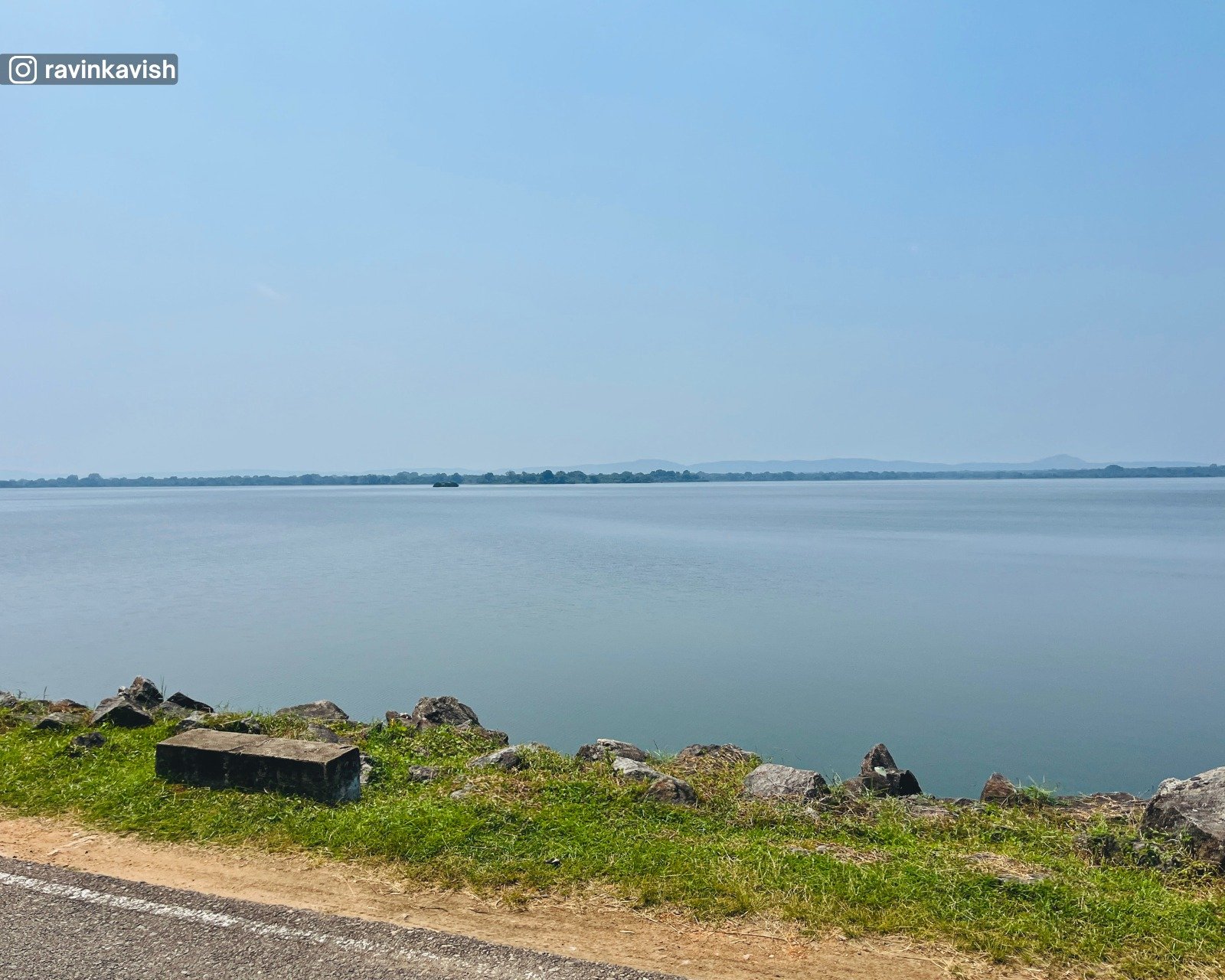 View of Parakrama Samudra reservoir in Polonnaruwa