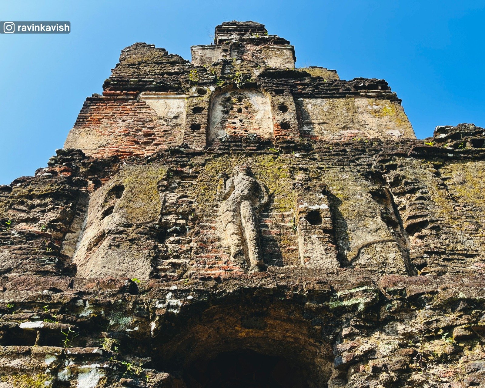 Ancient seven-story Sathmahala Prasadaya in the Sacred Quadrangle, Polonnaruwa