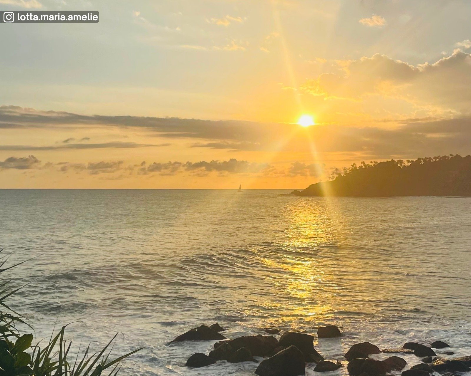 Sunset view from Mirissa Beach