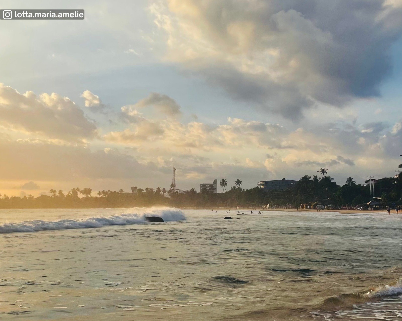 Sunset view from Mirissa Beach