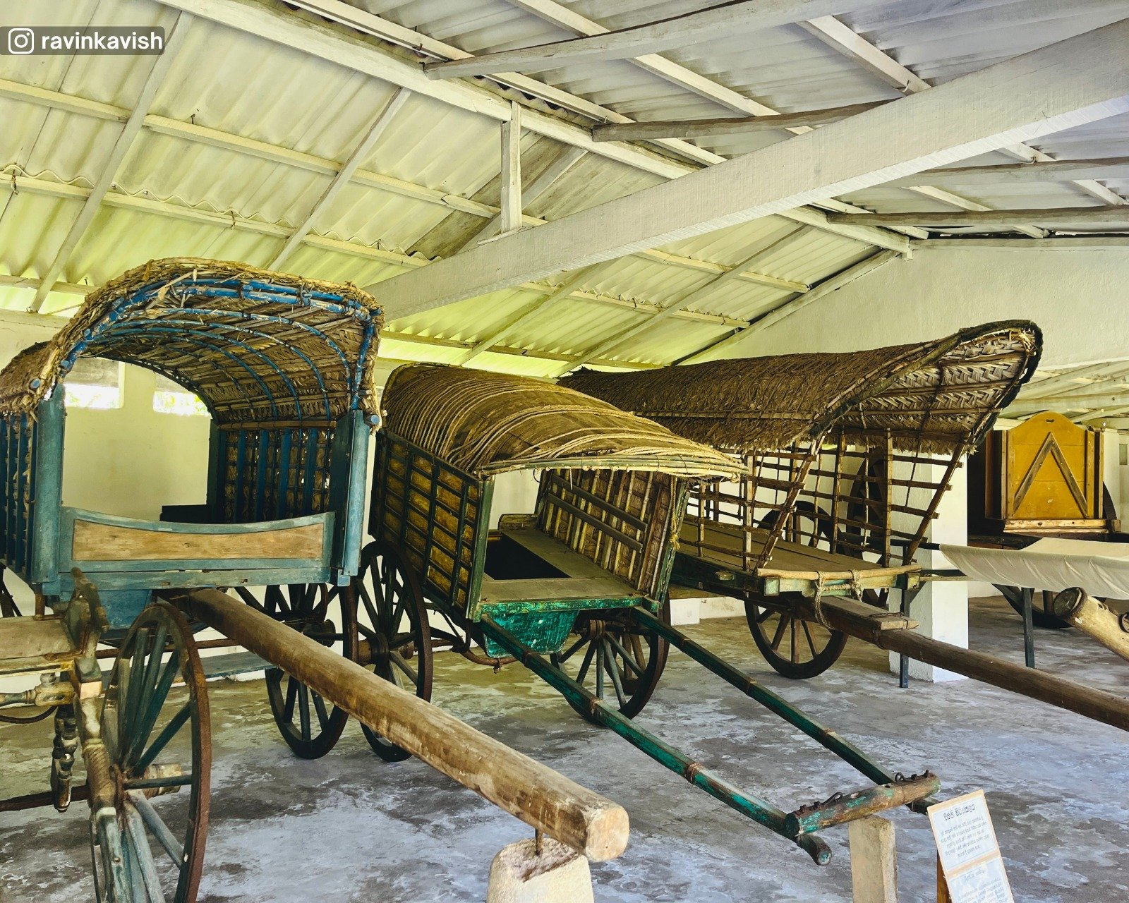 Martin Wickramasinghe Folk Museum traditional vehicles