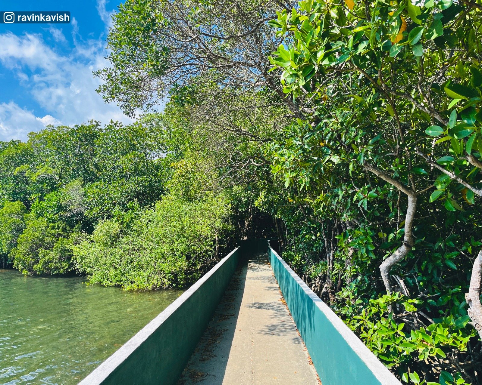 Thalathuduwa Buddhist Monastery bridge