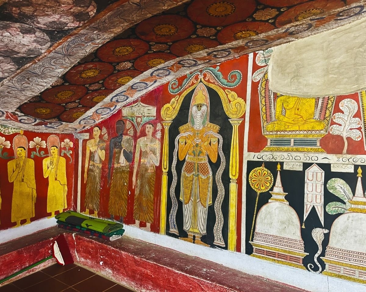 Nāga Rāja mural inside the cave shrine