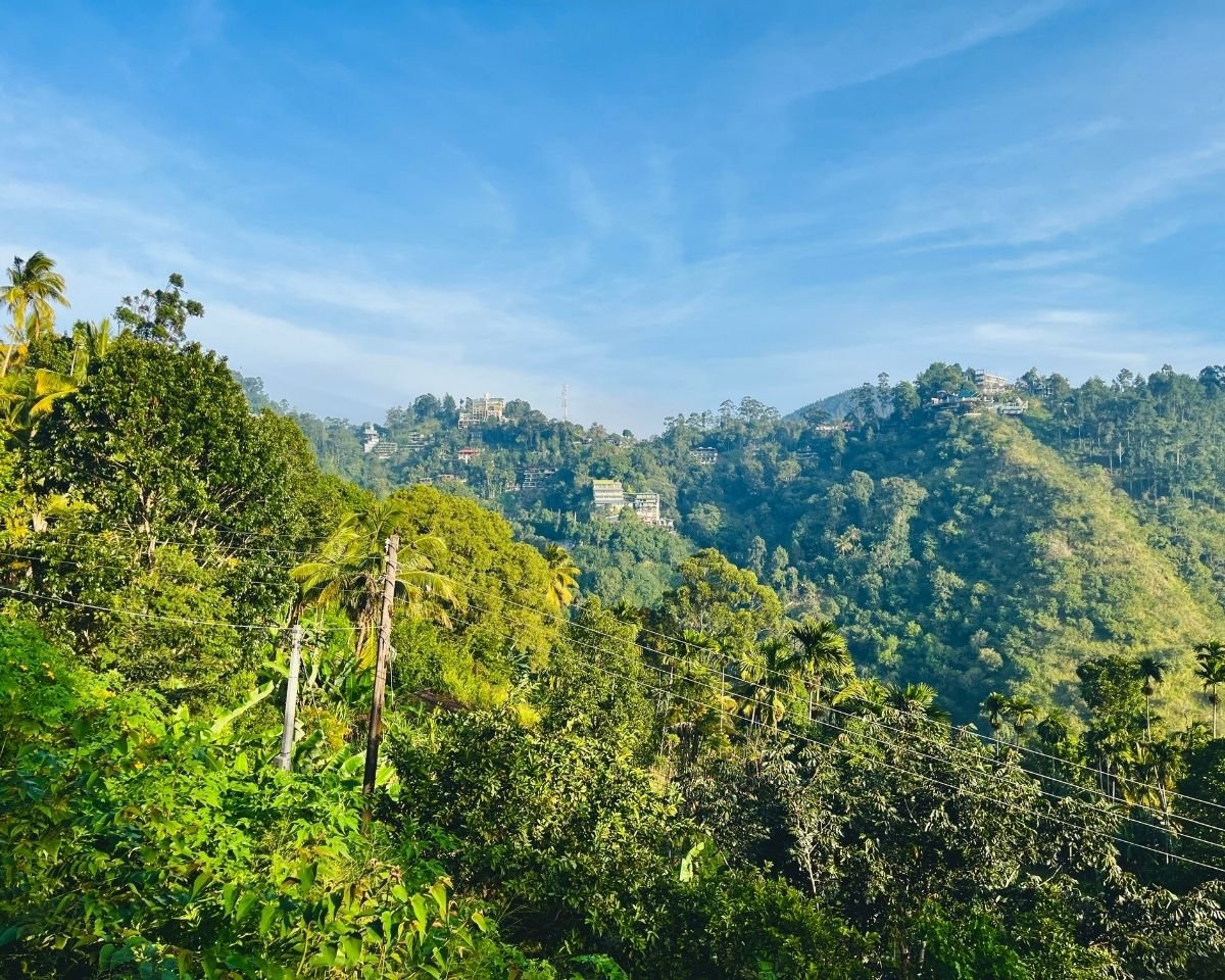 Panoramic view of the hills surrounding Ella